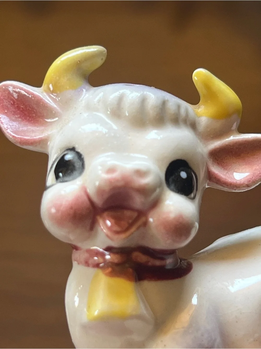 Vintage 1950s Ceramic Purple Cow Salt and Pepper Shakers - Made in Japan